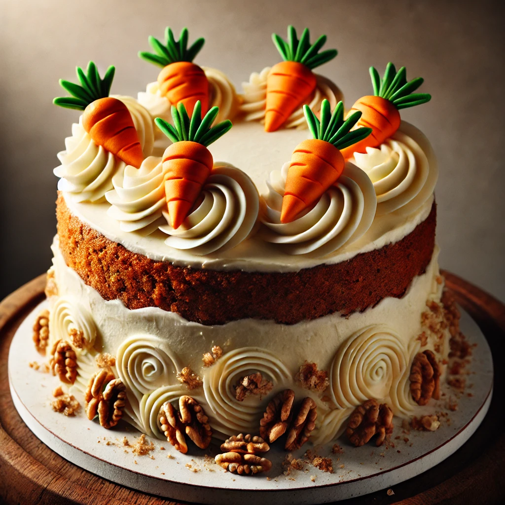 Carrot cake decoration