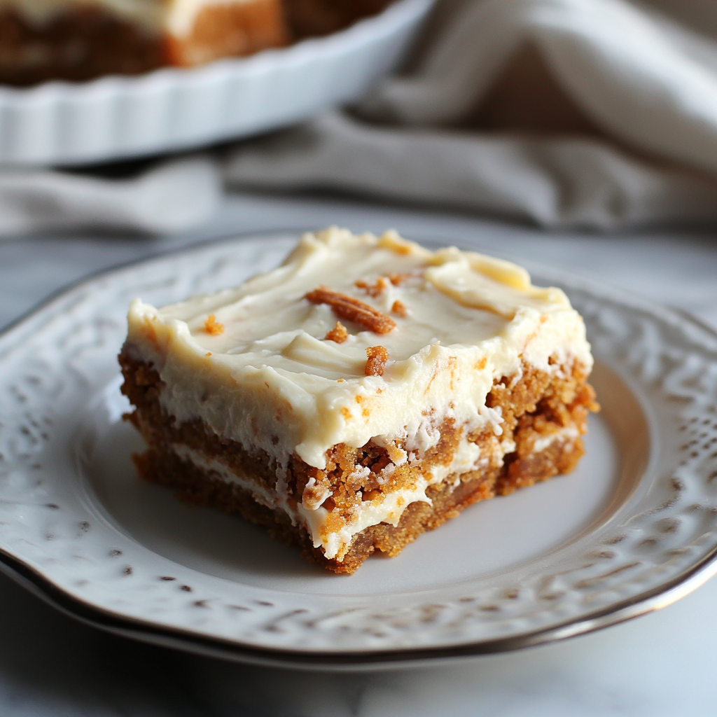 Carrot Cake Bars with Cream Cheese Frosting